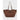 Shopping bag donna marrone con pochette