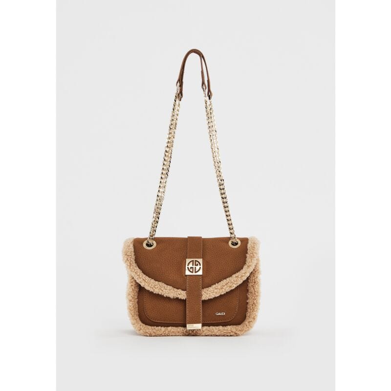 Borsa crossbody donna marrone