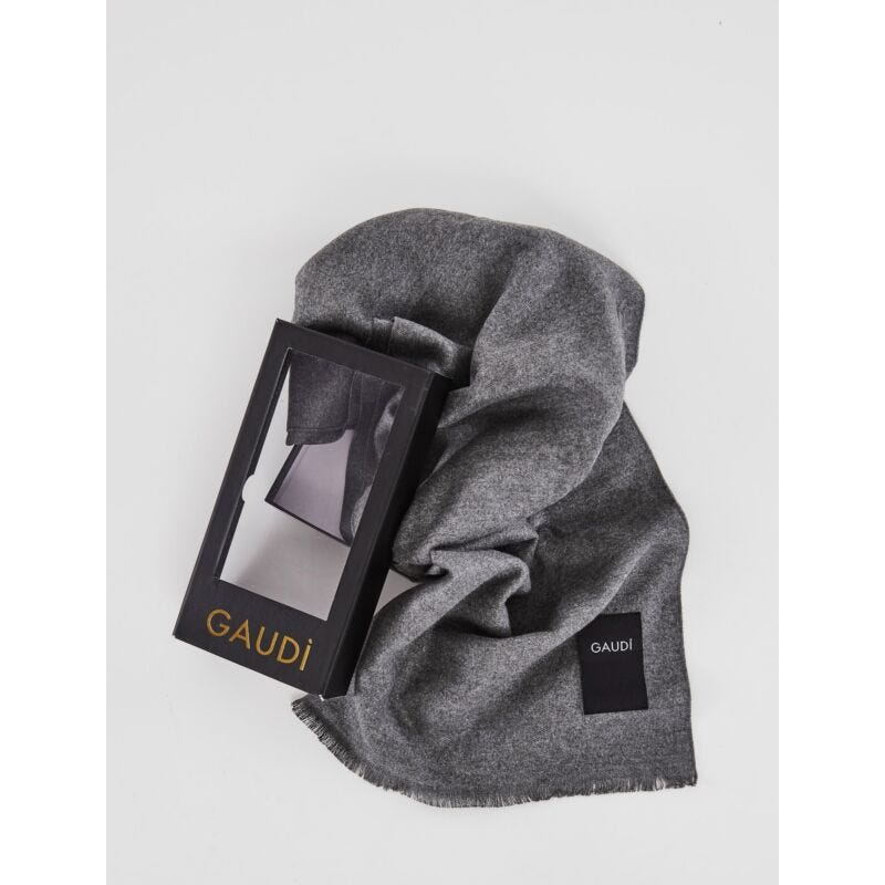 Cofanetto sciarpa uomo nero 1007