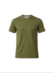 T-shirt uomo militare con logo lettering in rilievo John Richmond