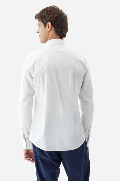 La Martina slim-fit cotton shirt with French collar