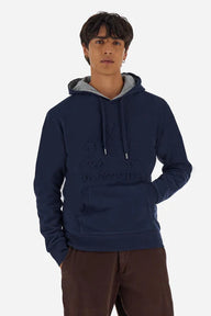 La Martina cotton hoodie with maxi logo