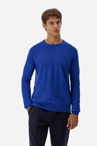 Men's Crew Neck Wool Blend Sweater - Blaze La Martina