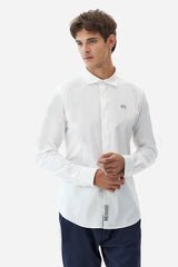 La Martina slim-fit cotton shirt with French collar