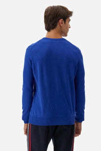 Men's Crew Neck Wool Blend Sweater - Blaze La Martina