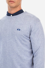 Regular fit cotton and wool sweater - Zayden La Martina