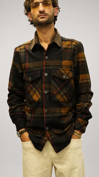 Overshirt uomo Displaj Art Under rosso