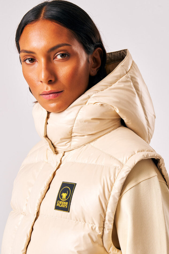 Ginny – Piumino con maniche staccabili da donna bianco