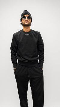 Felpa girocollo uomo Richmond nero