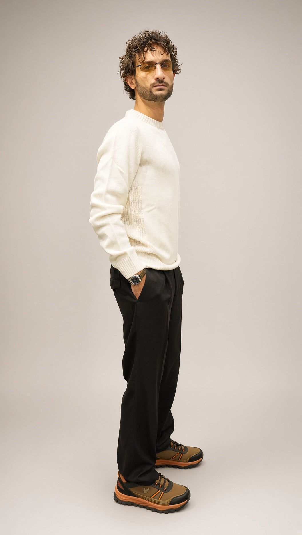 Pantaloni uomo Senise Panta Elastic nero