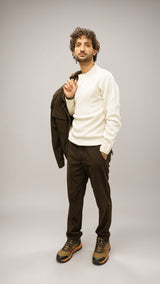Pantaloni velluto uomo Senise moro