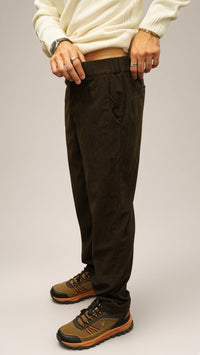 Pantaloni velluto uomo Senise moro