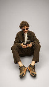 Overshirt velluto uomo Seinse moro