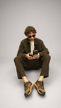 Overshirt velluto uomo Seinse moro