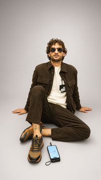 Overshirt velluto uomo Seinse moro