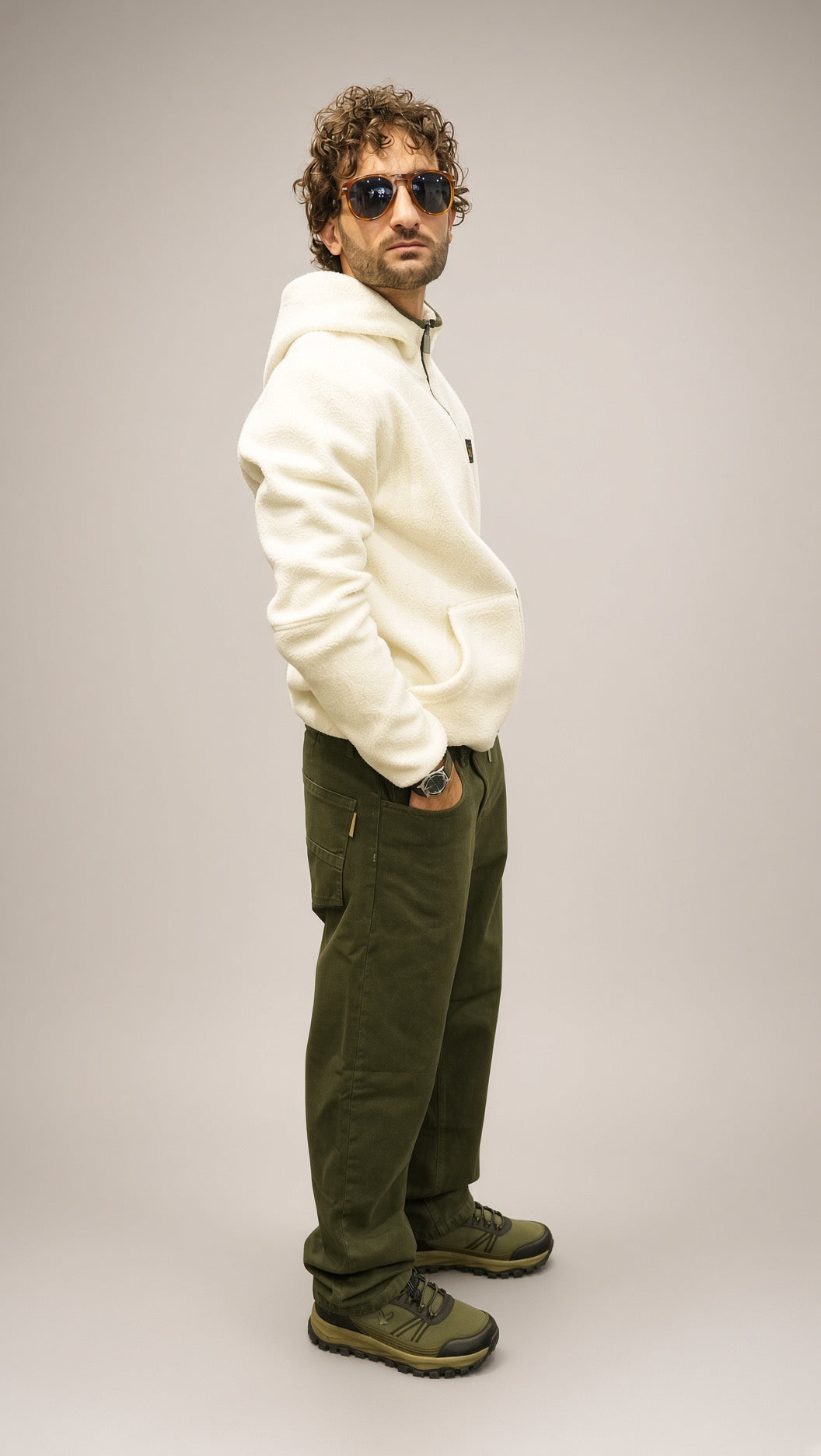 Pantaloni uomo Displaj Dick Bull Hold oliva