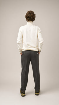 Maglia dolcevita uomo Senise panna