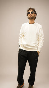 Felpa girocollo uomo Richmond bianco