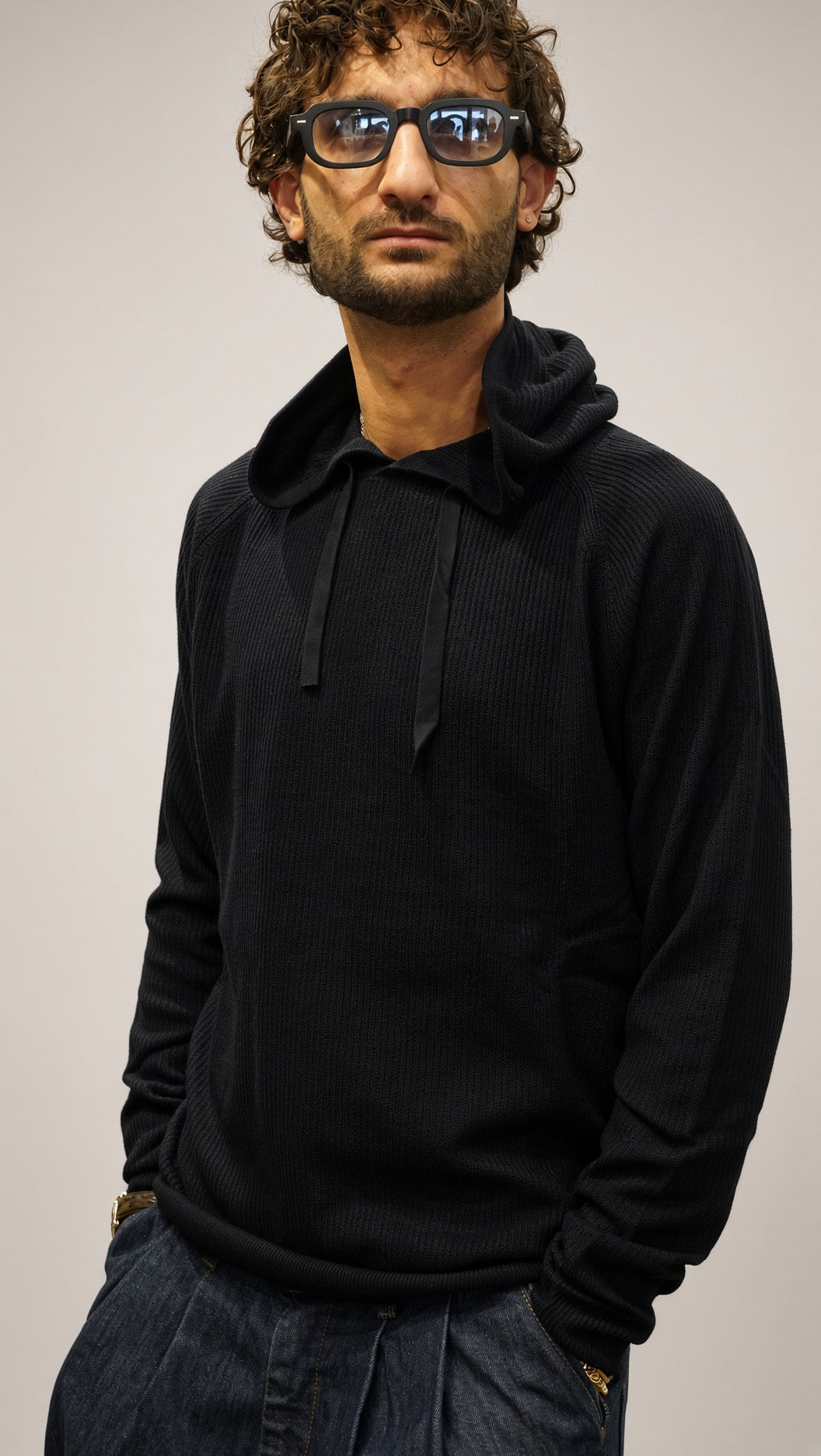 Maglia con cappuccio uomo Seinse blu
