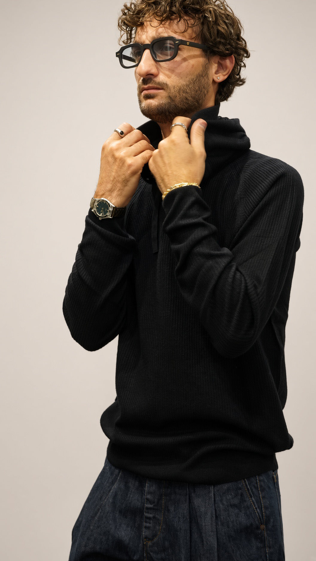 Maglia con cappuccio uomo Seinse blu