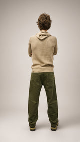 Maglia con cappuccio uomo Seinse beige