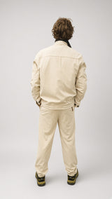 Overshirt velluto uomo Seinse panna