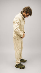 Overshirt velluto uomo Seinse panna