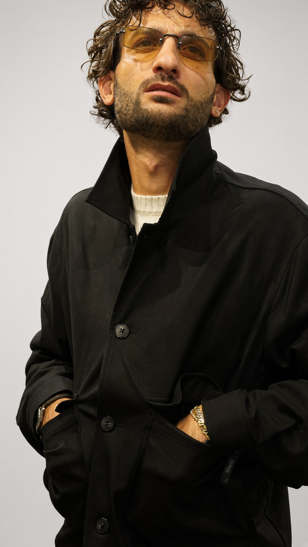 Overshirt uomo Seinse GB1152SS nero