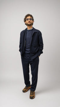 Overshirt uomo Seinse blu