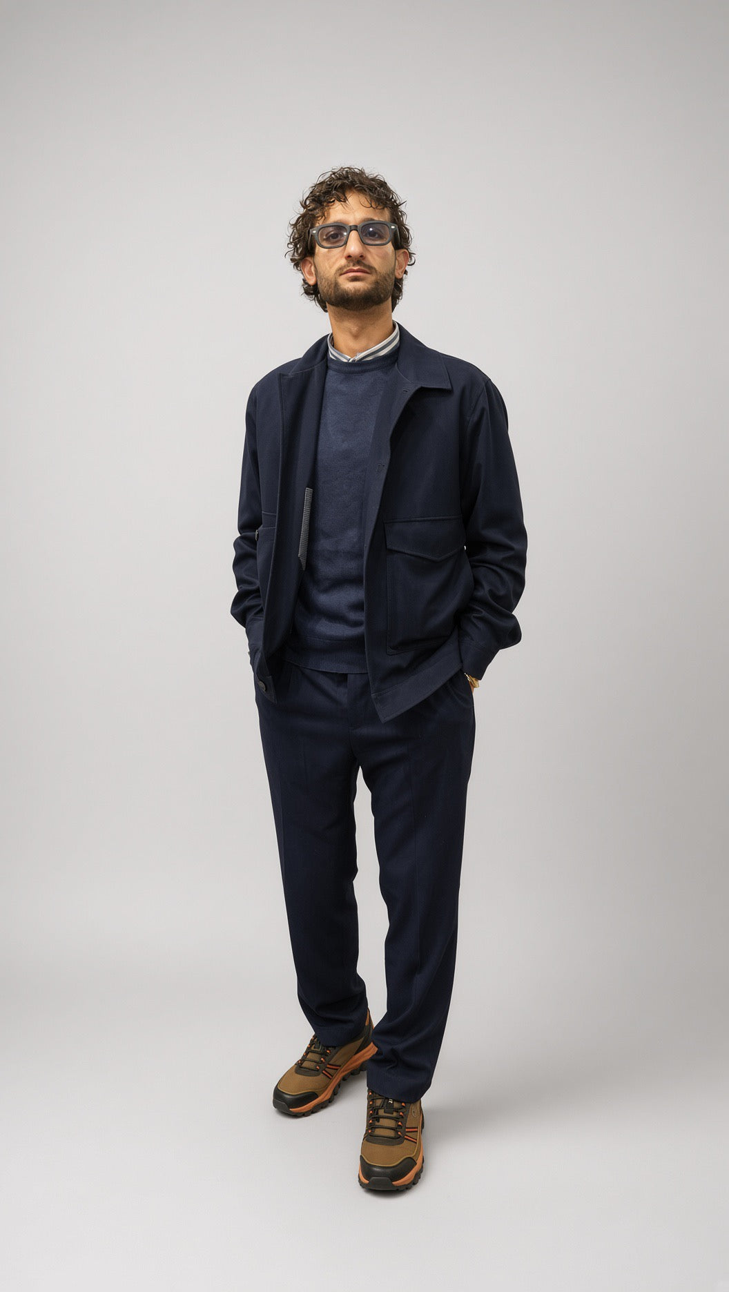 Overshirt uomo Seinse blu