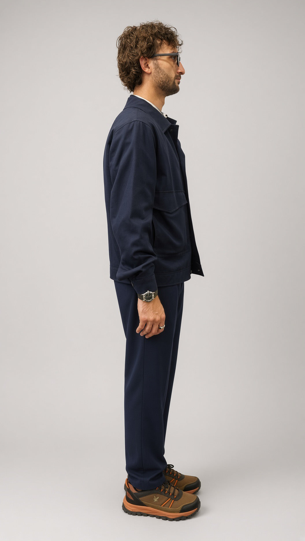 Overshirt uomo Seinse blu