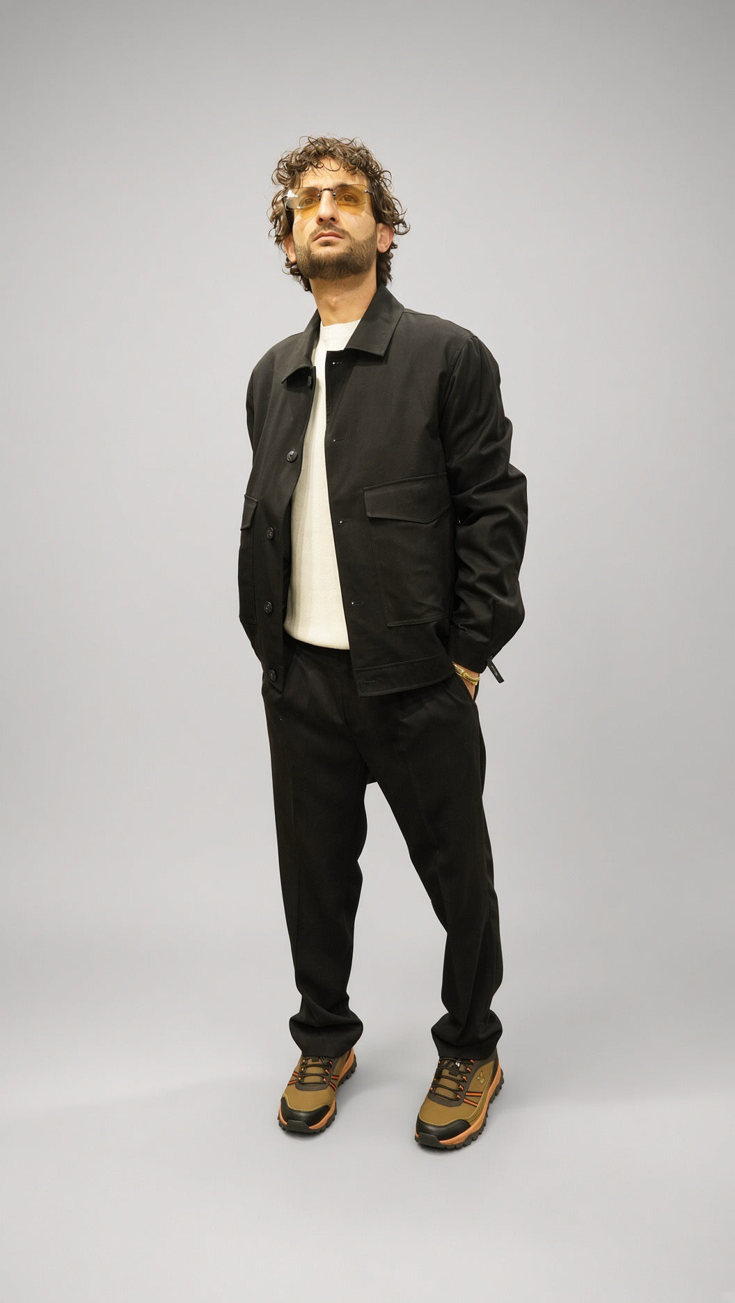 Overshirt uomo Seinse GB1152SS nero