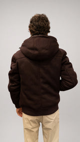 Giubbotto burgundy da uomo Seinse con fodera staccabile