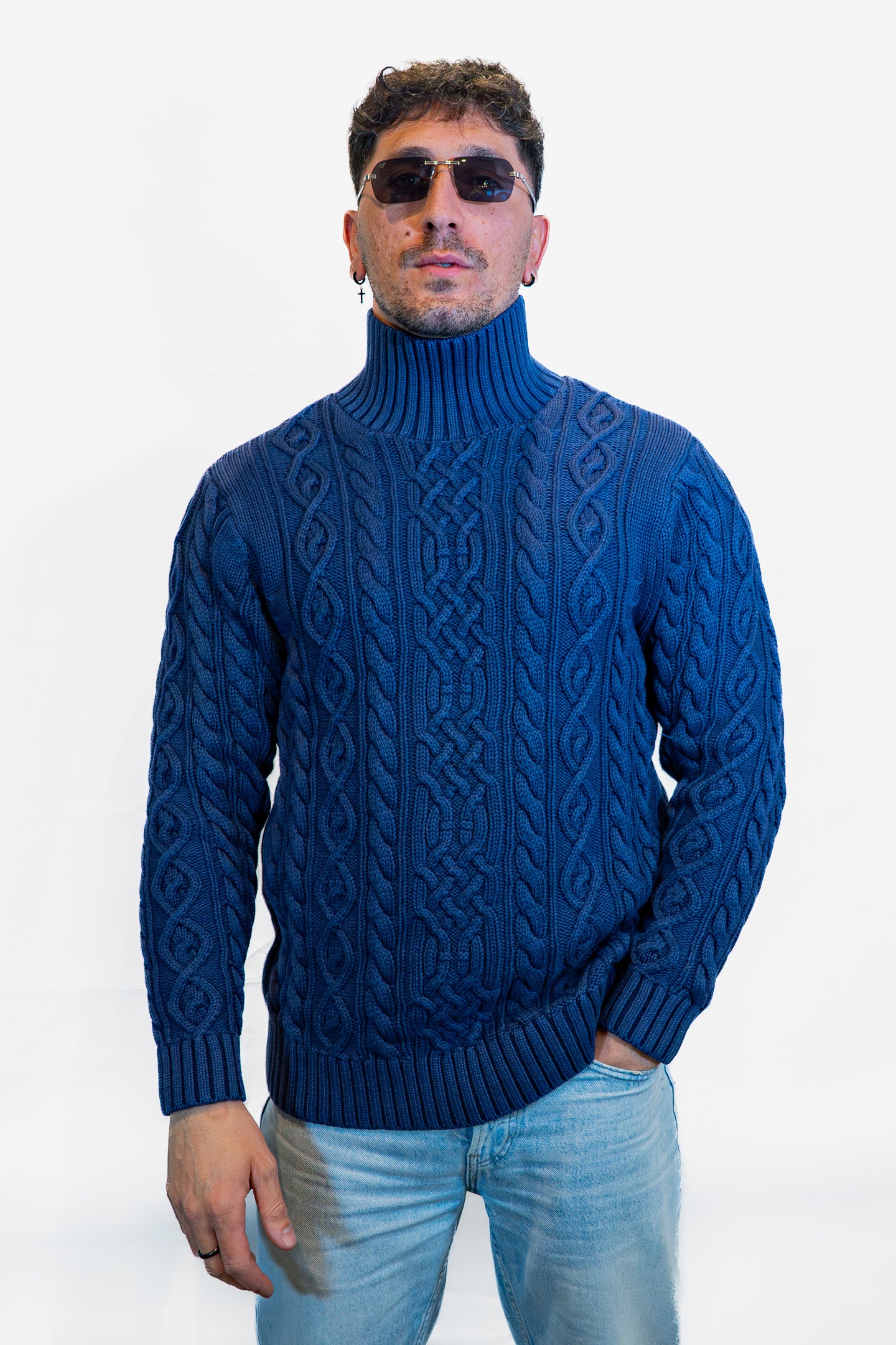 Keeling long-sleeved turtleneck sweater