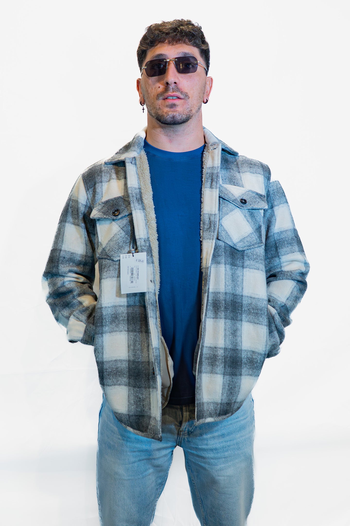 Overshirt with internal fur Over/D