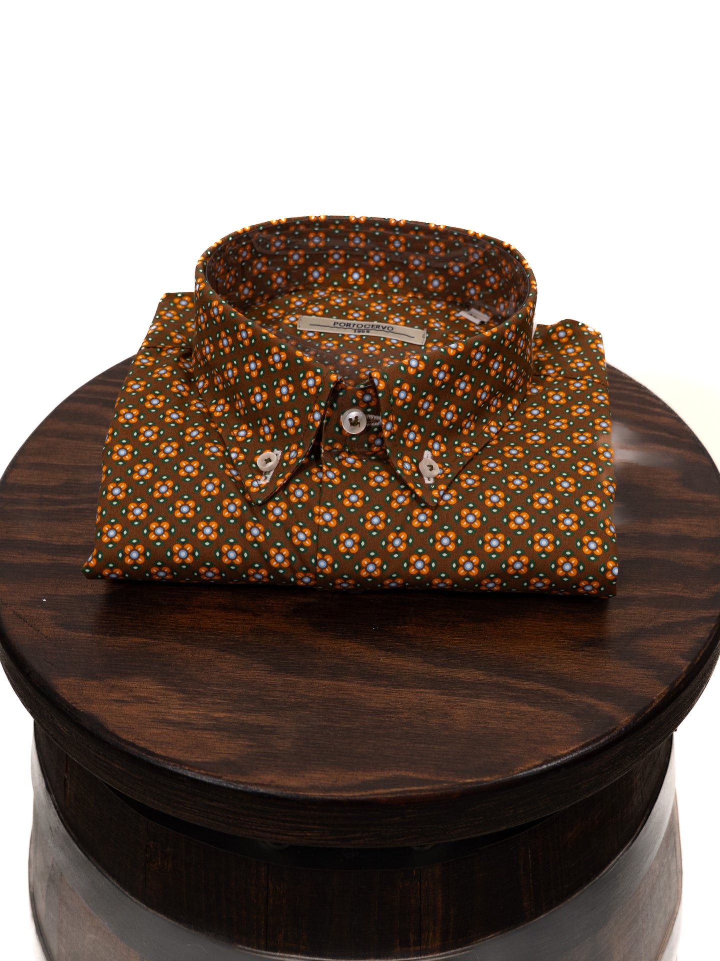 Porto Cervo Micro-Pattern Button-Down Shirt