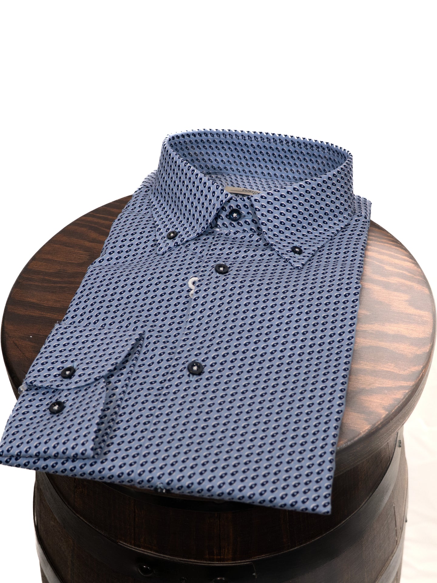 Porto Cervo Micro-Pattern Button-Down Shirt