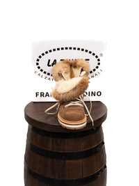 Scarponcino in camoscio la pin naturale Franco Landino