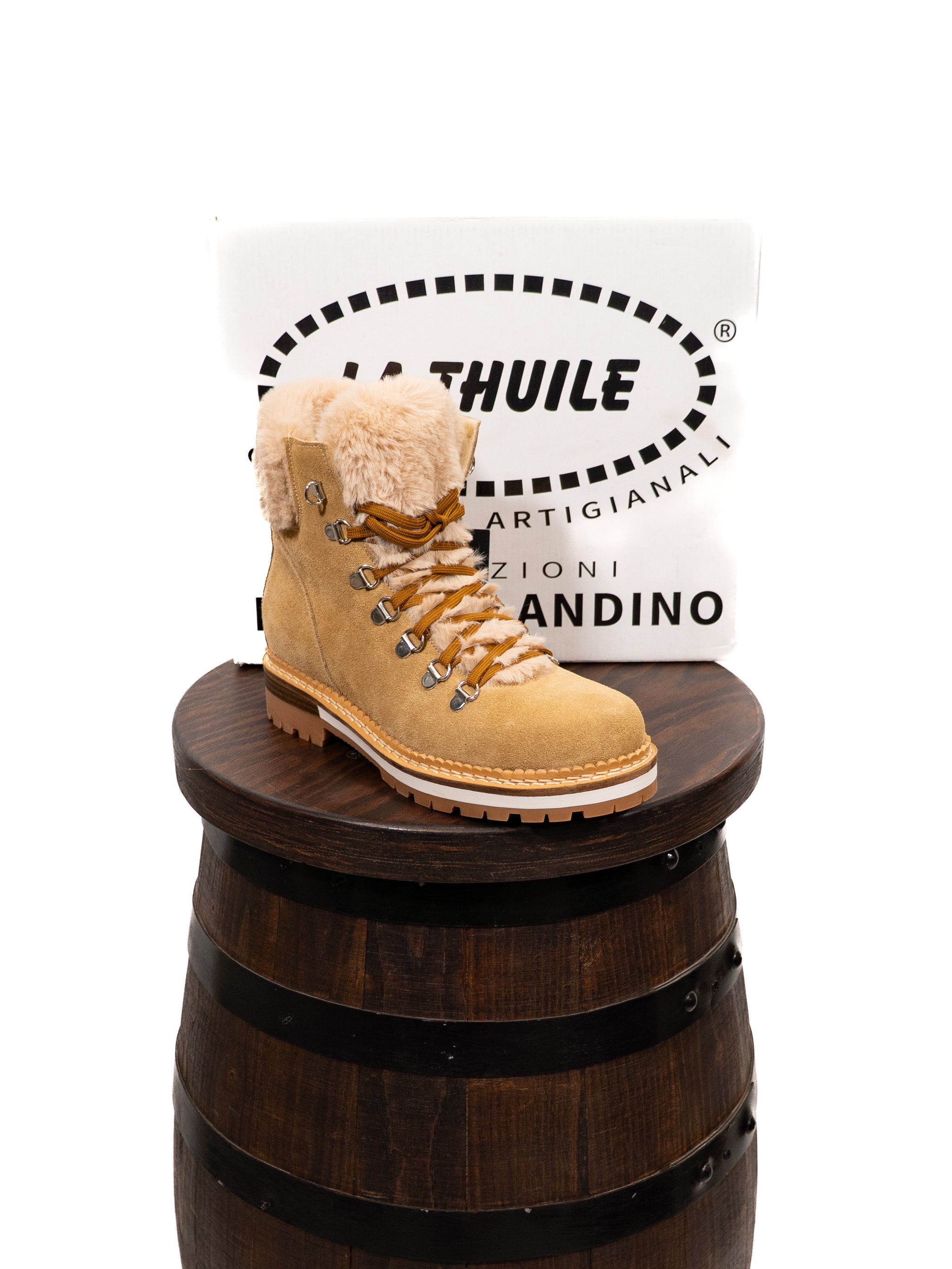 Franco Landino Beige Suede Ankle Boot