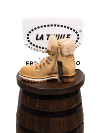 Franco Landino Beige Suede Ankle Boot