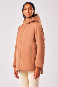 Lucrezia – Cappotto reversibile da donna in ecopelliccia beige