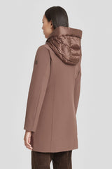 Long brown padded softshell jacket from Ciesse Piumini