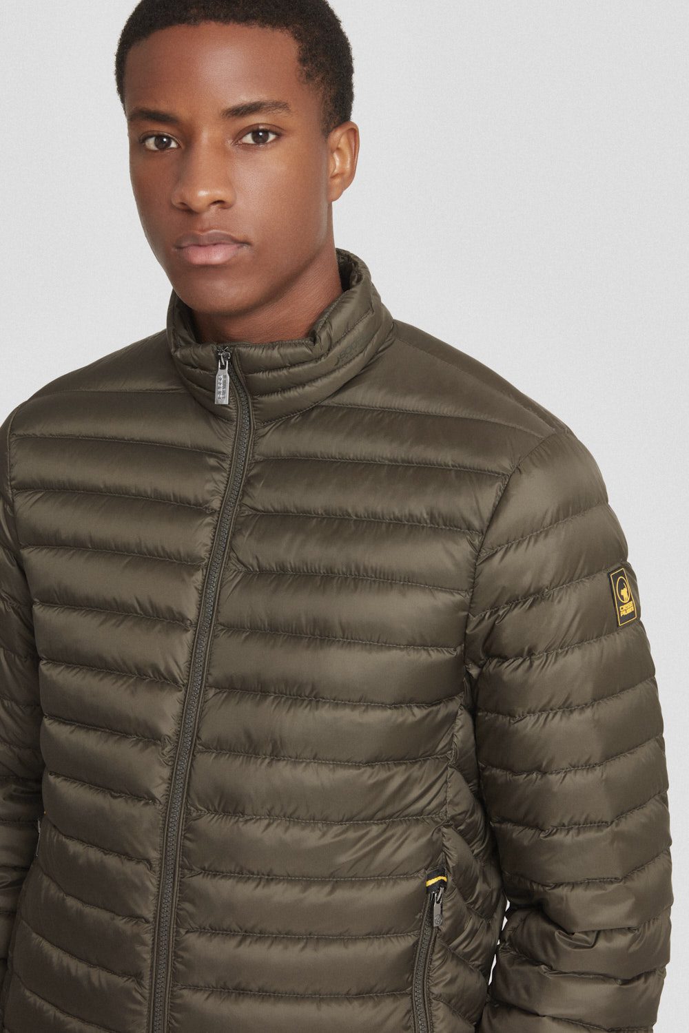 Lightweight black down jacket without hood by Ciesse Piumini