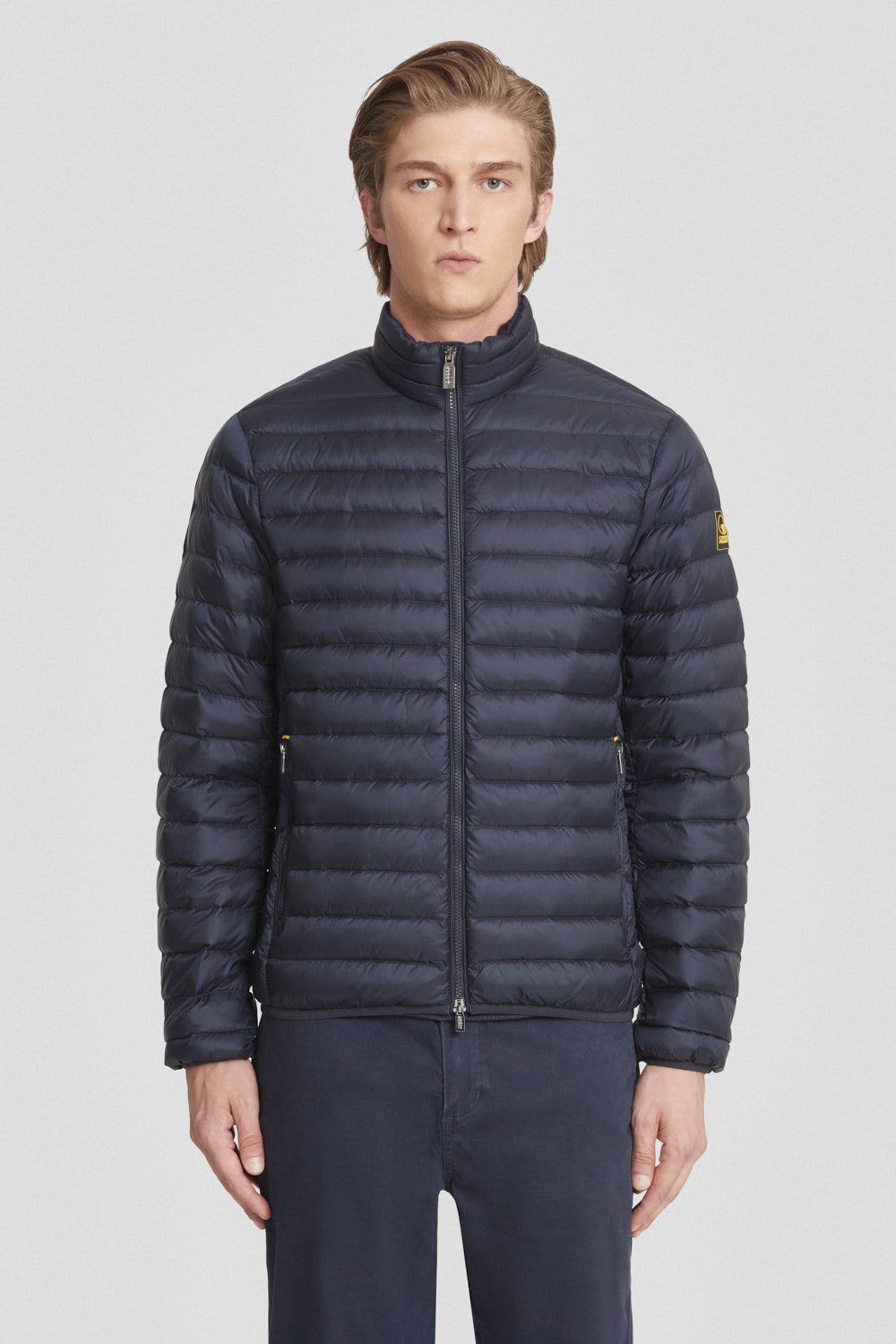 Lightweight black down jacket without hood by Ciesse Piumini