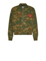 Giacca con motivo camouflage e logo distintivo Richmond