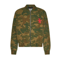Giacca con motivo camouflage e logo distintivo Richmond