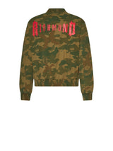 Giacca con motivo camouflage e logo distintivo Richmond