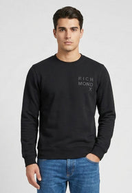 Felpa girocollo in misto cotone John Richmond