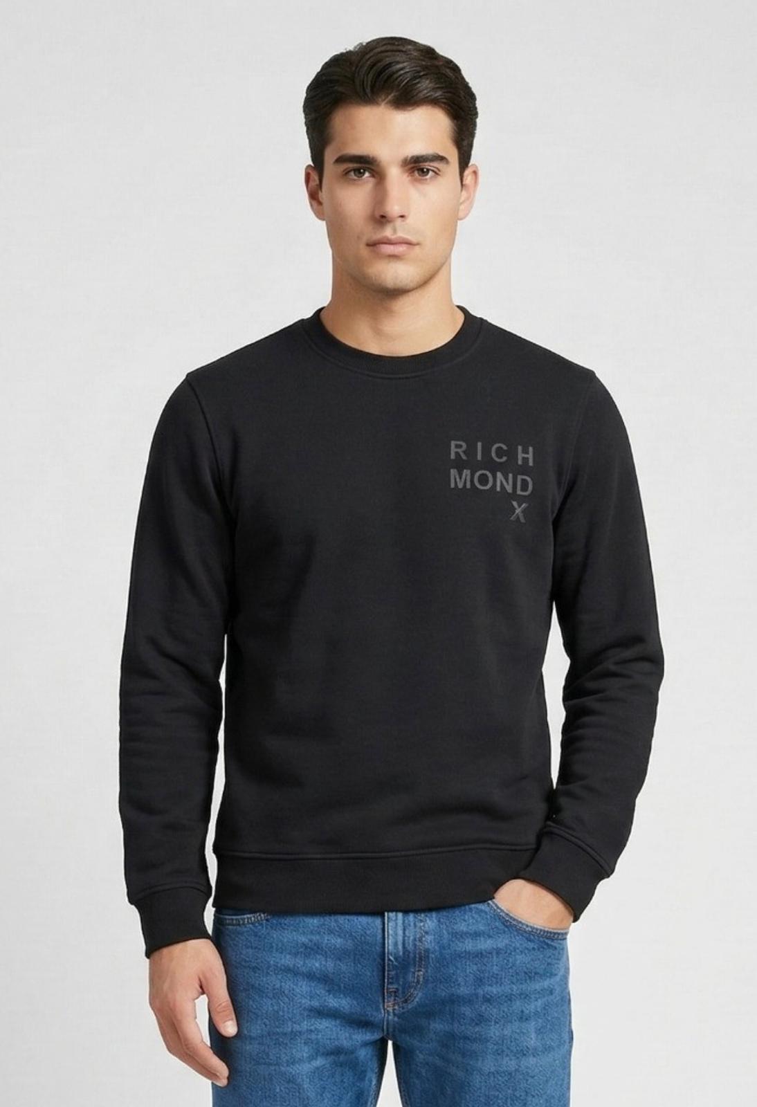 Felpa girocollo in misto cotone John Richmond