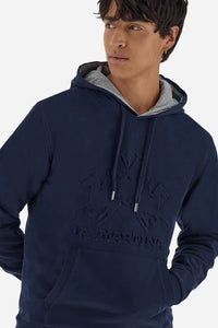 La Martina cotton hoodie with maxi logo